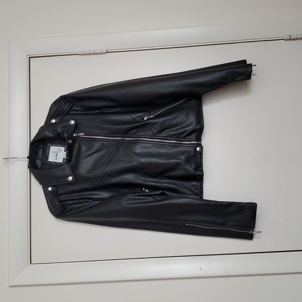 *NWT* Sam Edelman Vegan Faux Leather Moto Jacket - Picture 3 of 16